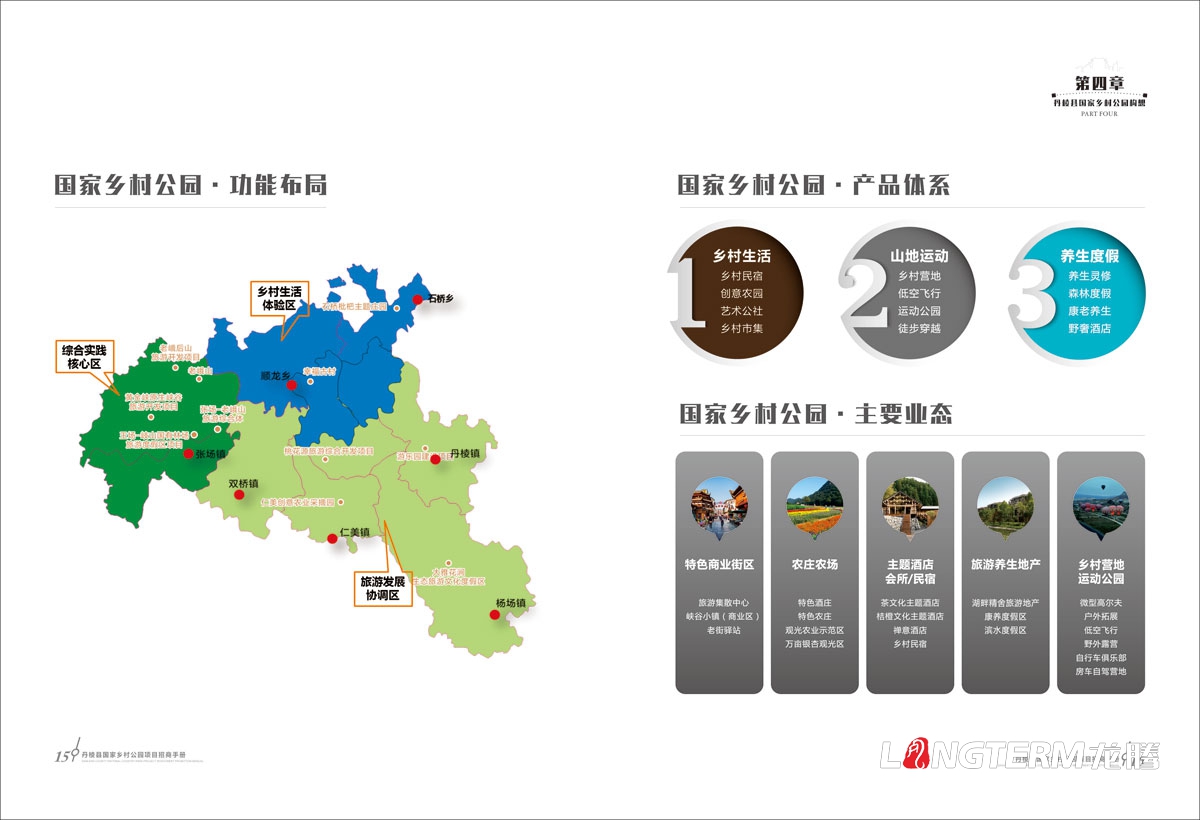 丹棱縣鄉村公園招商推介會手冊設計|中國大雅家園生態清新自然旅游發展宣傳冊設計效果圖