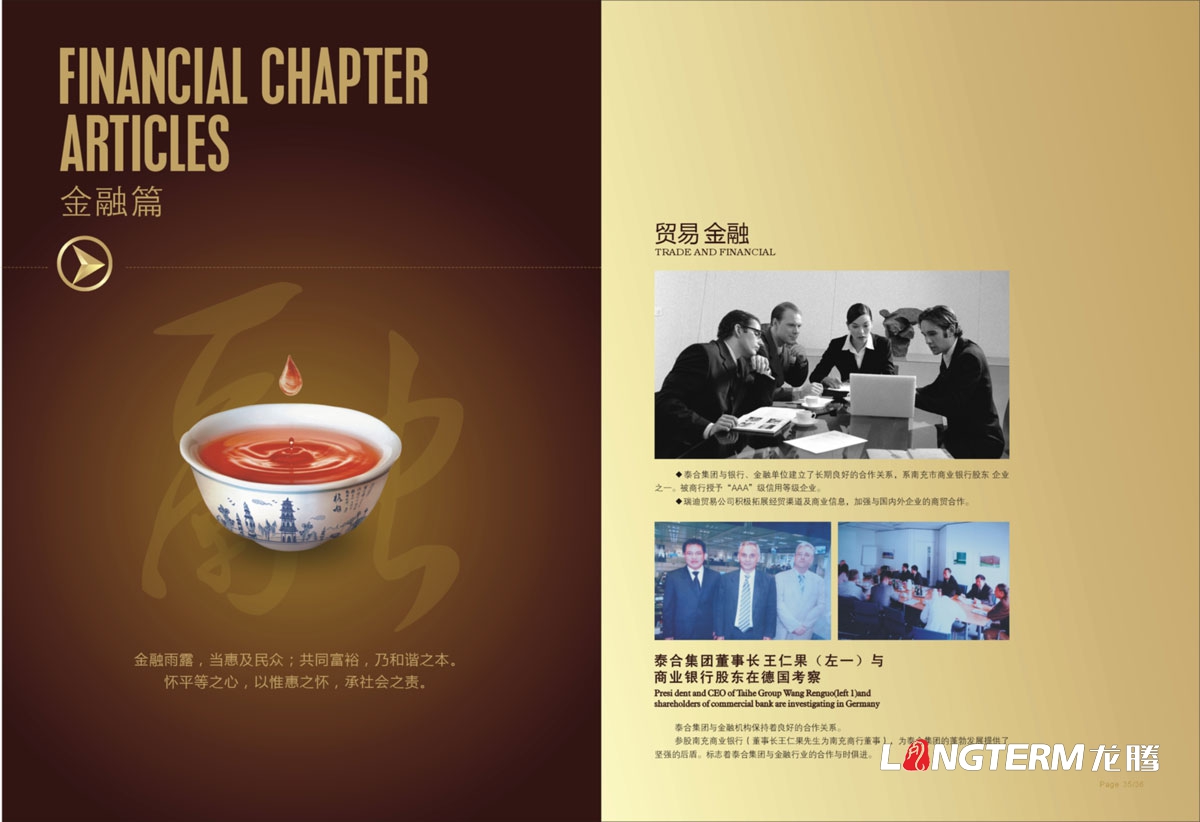 四川泰合置業集團形象宣傳畫冊設計|房地產開發建筑建設工程公司宣傳冊設計|金融酒店物業服務多元化宣傳冊