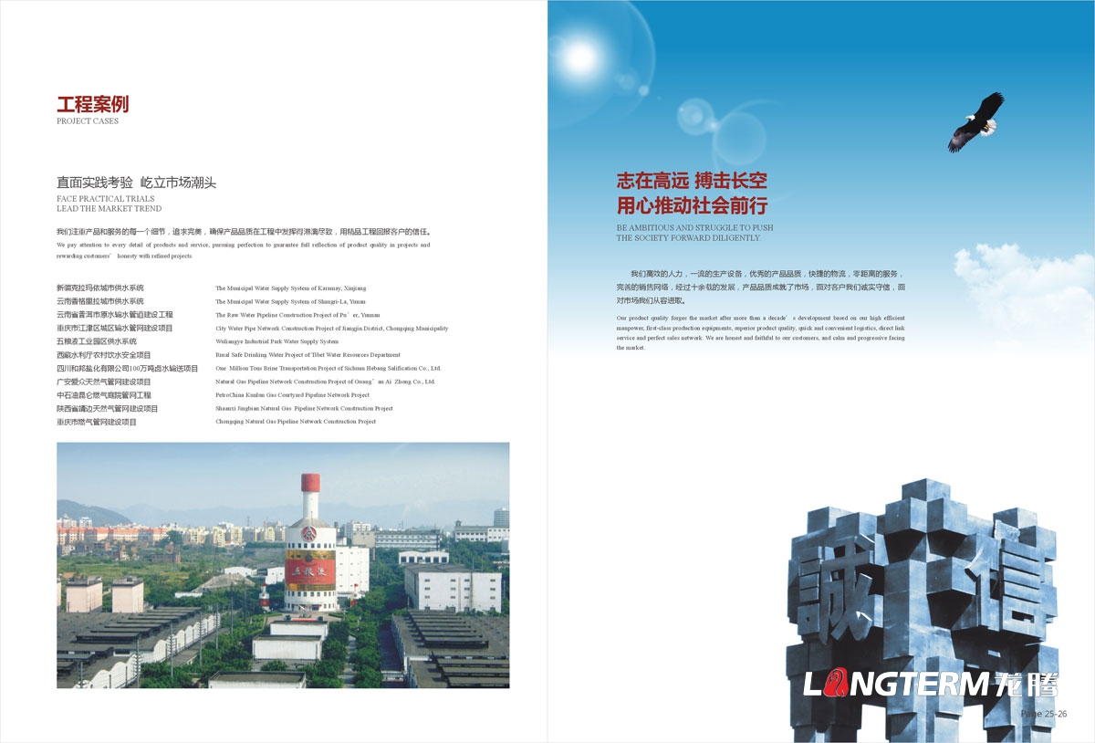 四川省宜賓普什建材有限公司形象宣傳畫冊設計|管材管件塑料生產廠塑膠集團宣傳冊設計|宜賓市畫冊設計公司