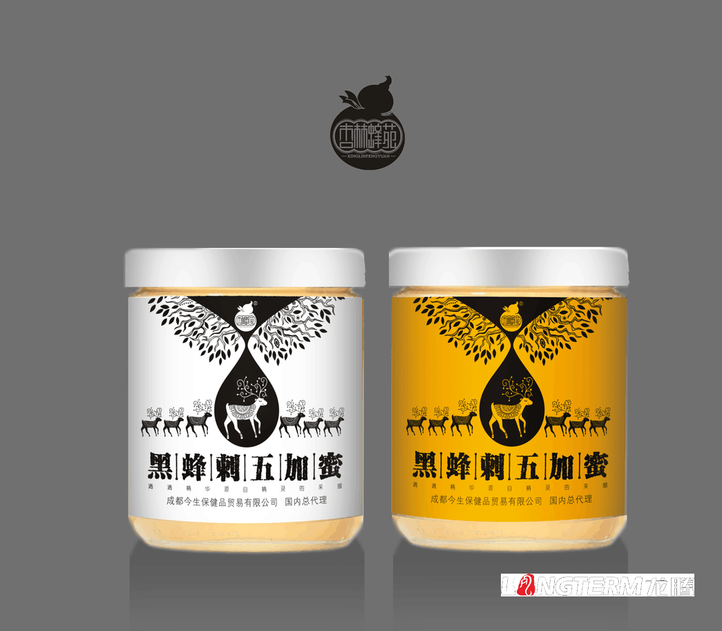 成都蜂蜜包裝設計公司|阿壩理縣九寨溝土蜂蜜高原百花蜜高端包裝禮品盒創意包裝設計欣賞