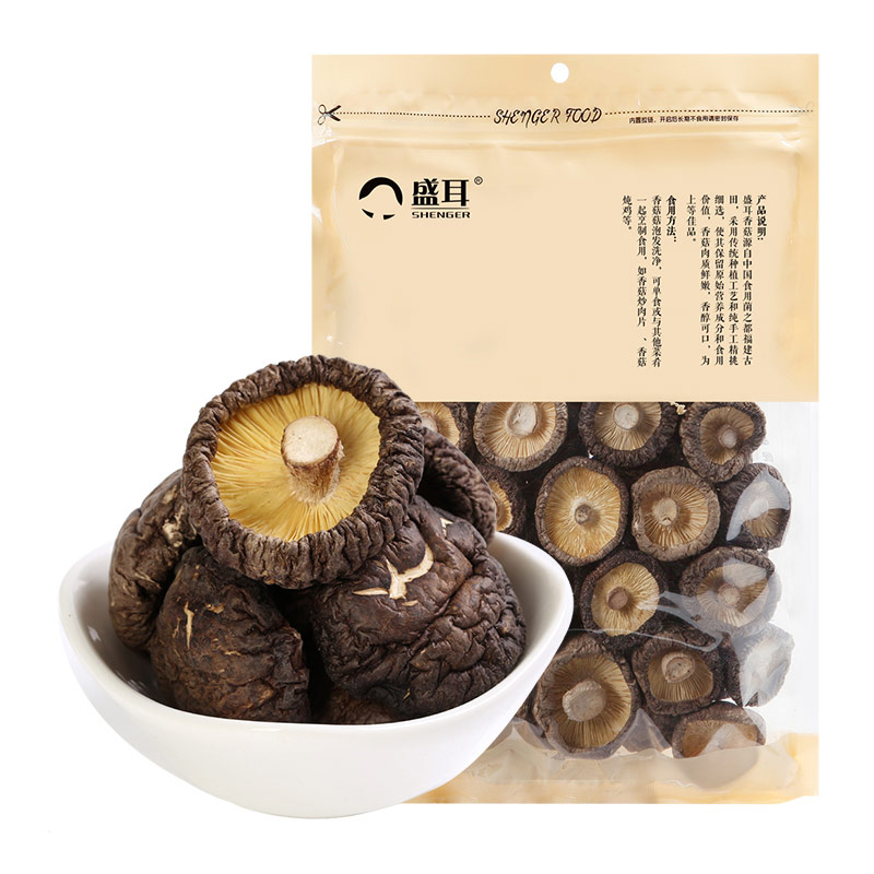 成都香菇包裝袋設計公司|四川特產優質小香菇干貨野生菌類包裝盒設計公司
