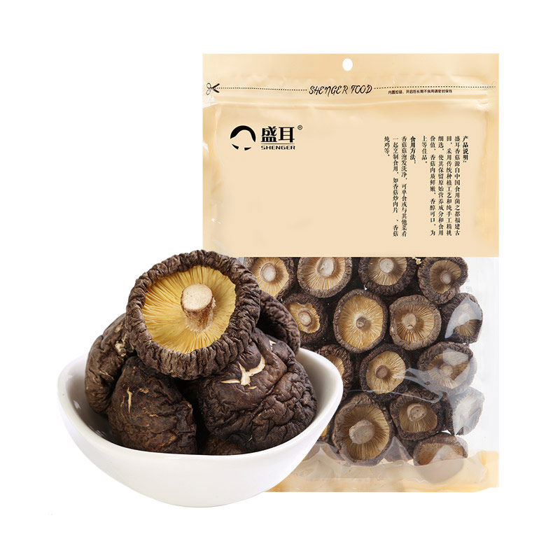 成都香菇包裝袋設計公司|四川特產優質小香菇干貨野生菌類包裝盒設計公司
