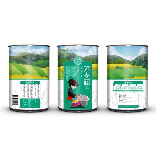 食品包裝設計-涼山土特產插畫風格包裝設計_燕麥面包裝設計_葫蘆梨包裝設計_少數民族區域農副產品土特產品牌視覺提升