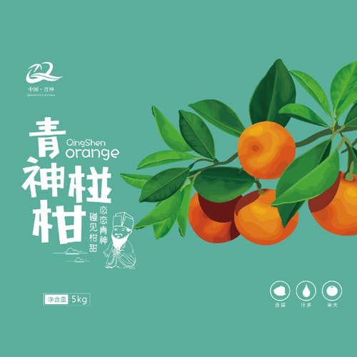 水果包裝設計-青神椪柑水果區域公用品牌包裝設計_眉山市青神縣水果包裝設計公司