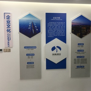 四川寶鑫建設有限公司文化墻已經安裝完畢