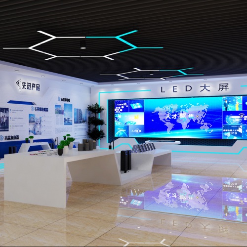 企業展廳-德陽烯碳科技有限公司展廳策劃設計
