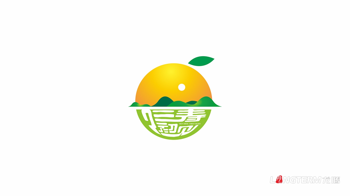 仁壽初見標志LOGO設計