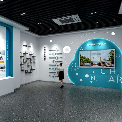 企業展廳-四川僑源氣體股份有限公司形象展示廳設計