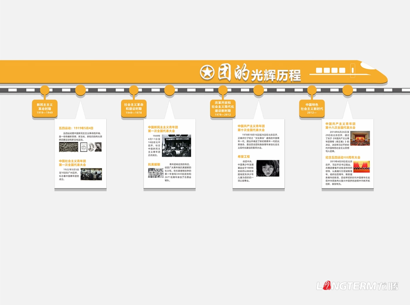 金牛區團委機關文化墻打造_團委辦公室文化氛圍設計及制作