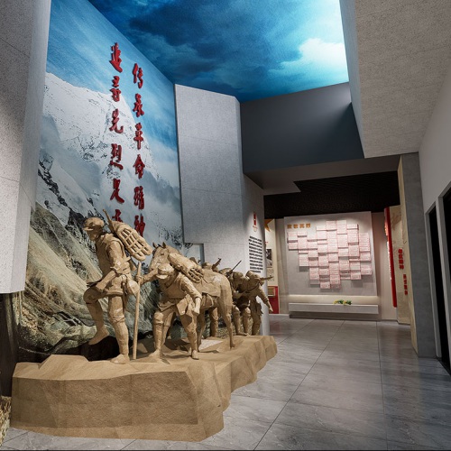 主題展館-德格縣革命烈士紀念館設計方案_紅軍長征解放德格十八軍進藏平叛剿匪犧牲烈士紀念館展示廳設計