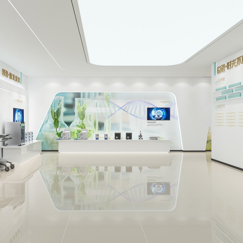 企業展廳-成都瀚辰光翼生物工程有限公司展廳設計