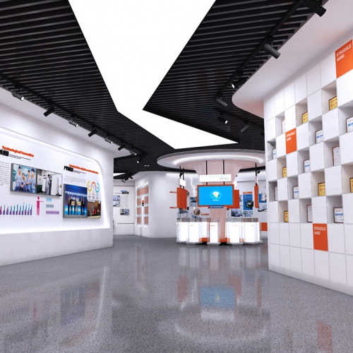 企業展廳-精密制造企業榮譽展示廳設計